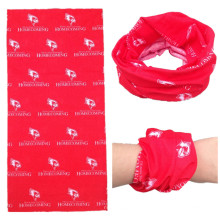 Bandana de tube de cou promotionnel à col en polyester imprimé sur logo personnalisé